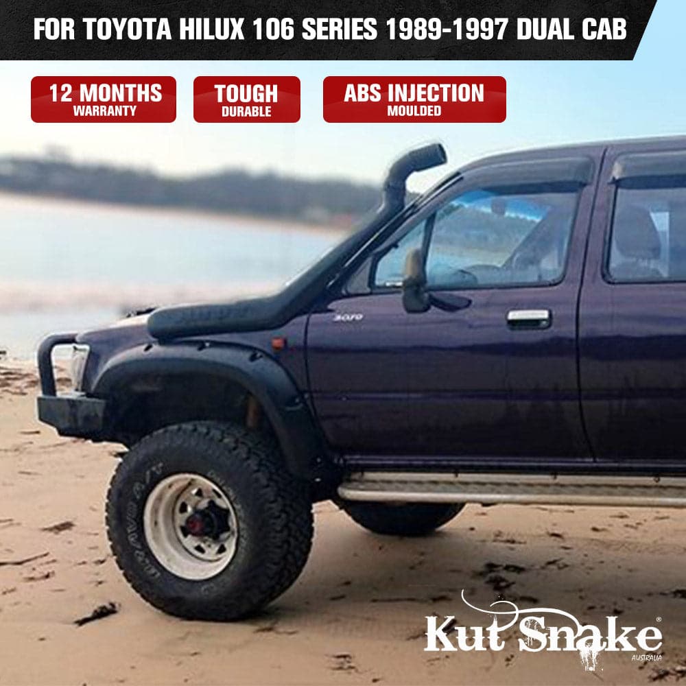 Kut Snake Flares for Toyota Hilux 106 Series 1989-1997 Dual Cab ABS