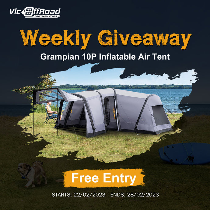 The 2nd Weekly Giveaway & Winners - SAN HIMA Crampians 10P Air Tents