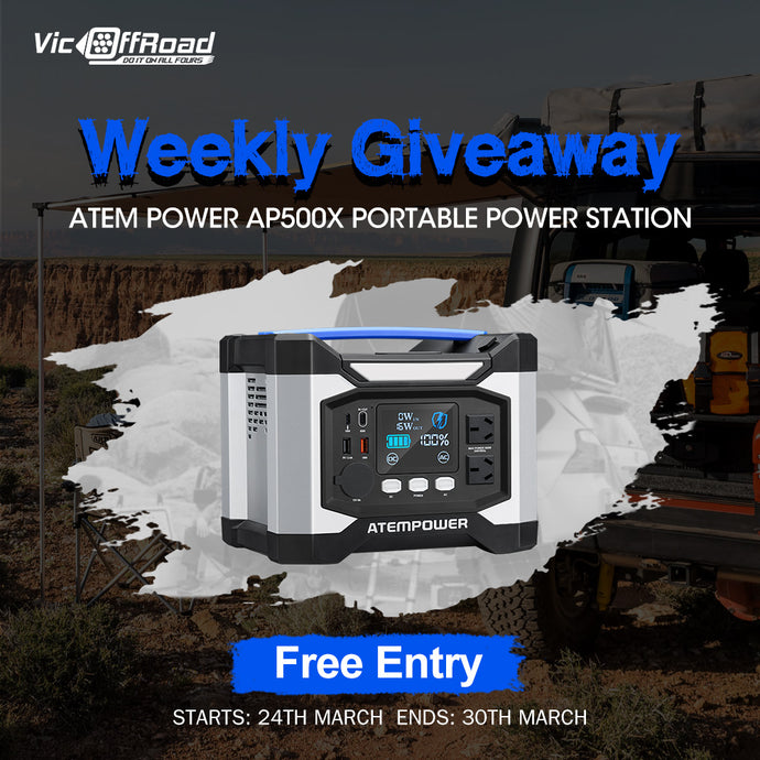 The 6th Weekly Giveaway & Winners - ATEM POWER AP500X Portable Power Station