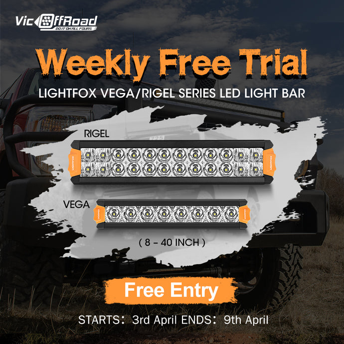 The 7th Weekly Giveaway & Winner - LIGHTFOX Vega/Rigel Series LED Light Bar