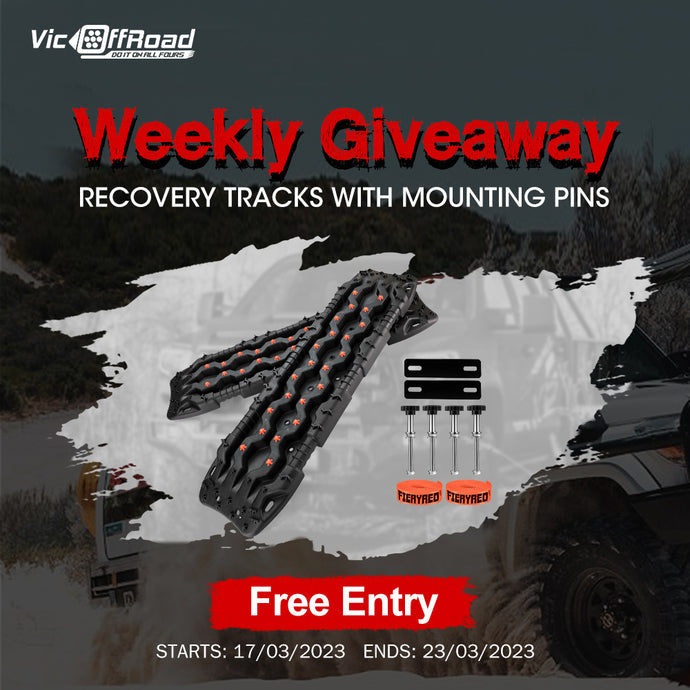 The 5th Weekly Giveaway & Winners - FIERYRED Recovery Tracks + Mounting Pins