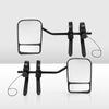 2x HMulti Fit Clamp On Towing Mirrors