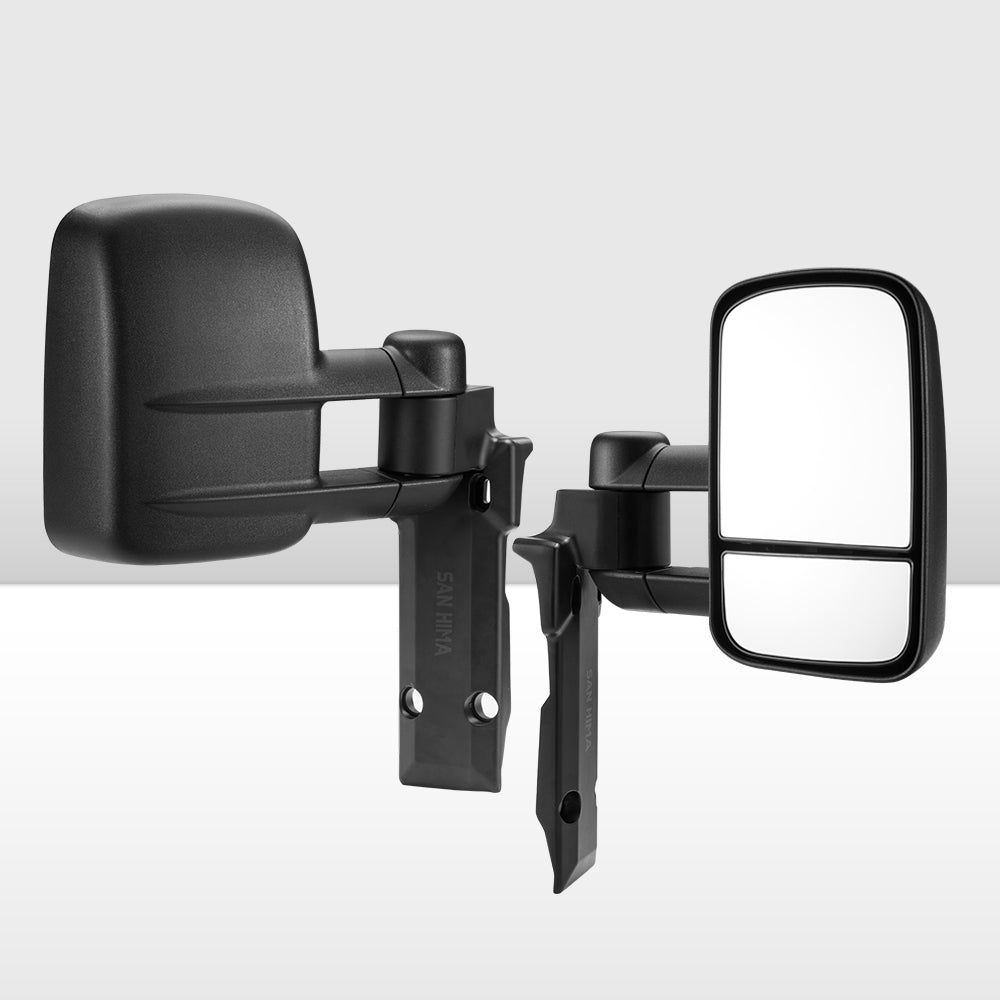 SAN HIMA Extendable Towing Mirrors Pair  For Toyota Landcruiser 70-79 1984-2019