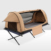 SAN HIMA Single Air Swag Camping Canvas Tent + Camping Folding Bed Stretcher