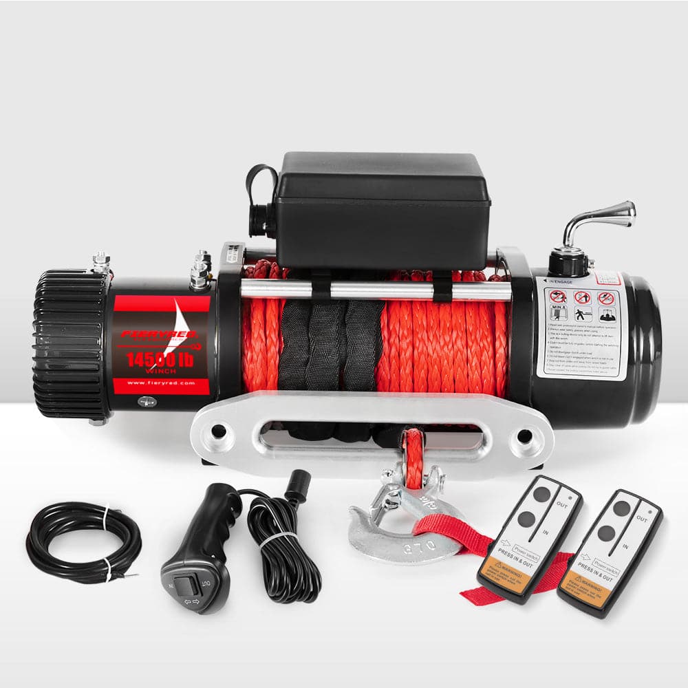 Wireless 14500LBS 12V  Electric Winch Synthetic Rope