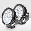 Great Whites Pair 220mm Round Driving Light Single 4WD 4X4 Offroad Spotlight