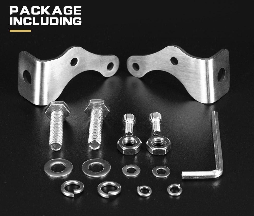 Side Mounting Bracket Kit For LED Light Bar Brushed 62MM Stainless – Vicoffroad  Australia