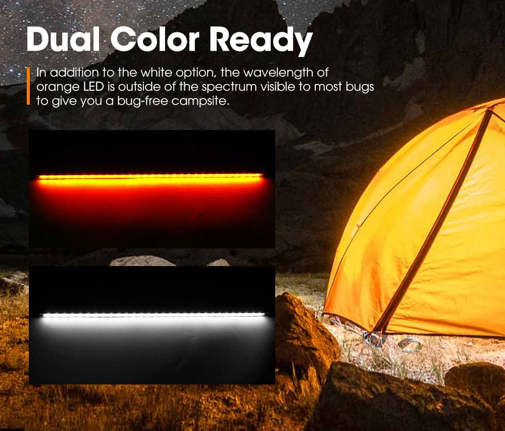 Multi-functional Camping Light With Led Strip, Can Be Used As Tent