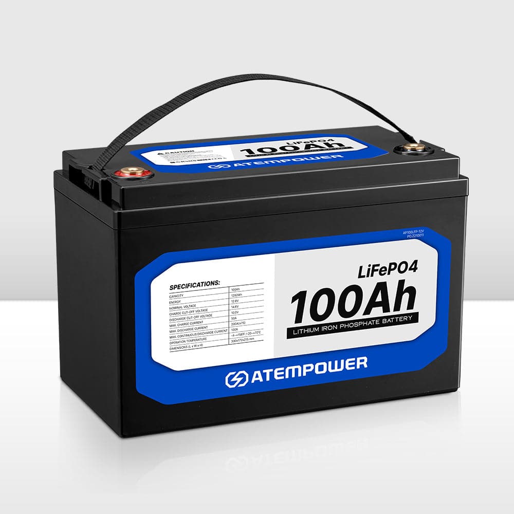 ATEMPOWER 12V 100Ah Lithium LiFePO4 Battery – Vicoffroad Australia