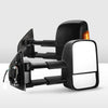 Pair Extendable Towing Mirrors for Holden Colorado7 MY2013-MY2016 Black Pair